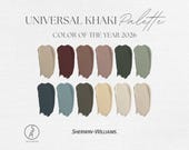 Sherwin Williams | Universal Khaki Color of The Year 2026 | Interior Palette | Modern Paint Color Scheme | Digital Download
