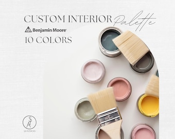 Custom Benjamin Moore Paint Palette: 10-Color Interior Design (Digital Download)