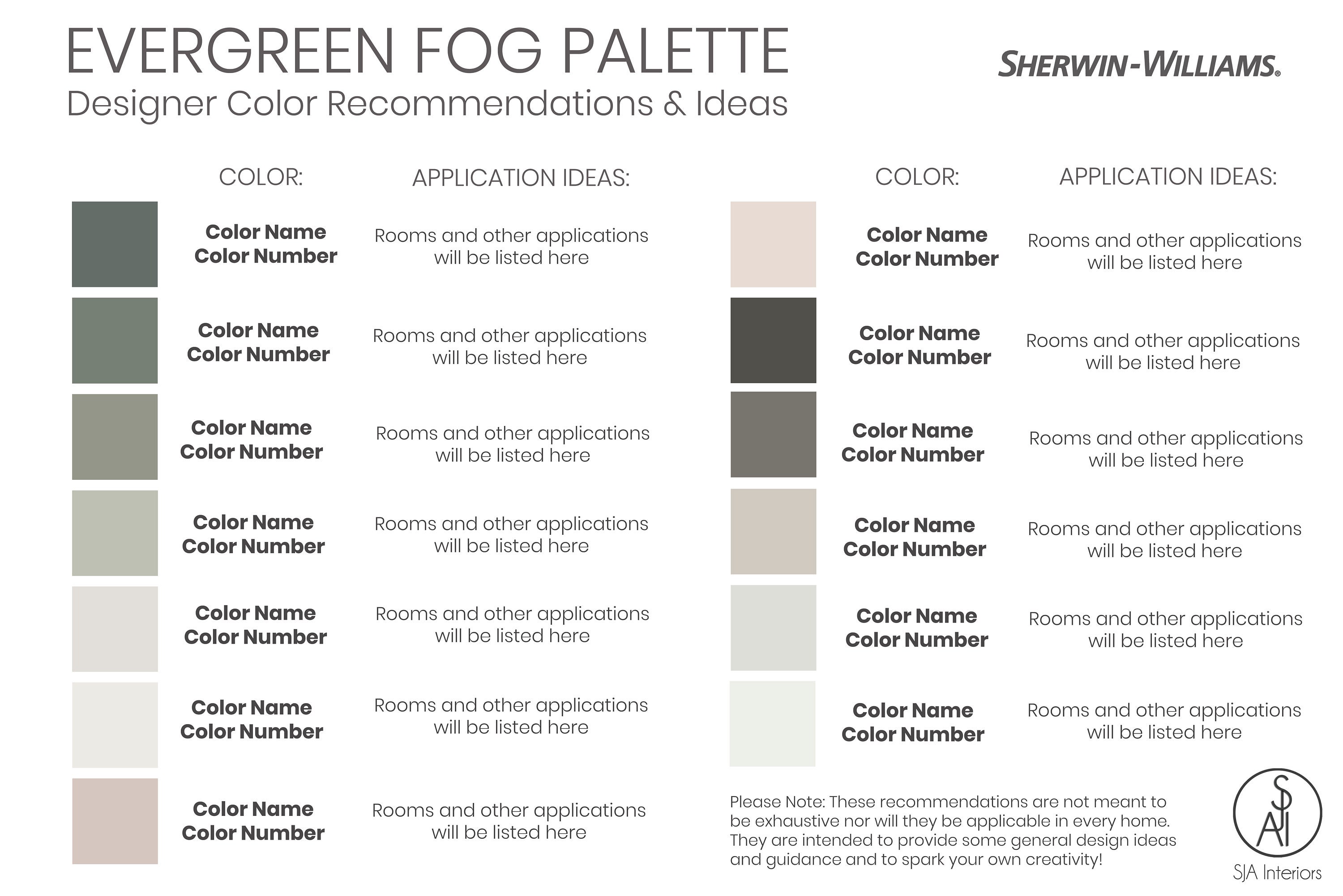 Sherwin Williams Color of the Year 2022 Evergreen Fog Paint Etsy Canada