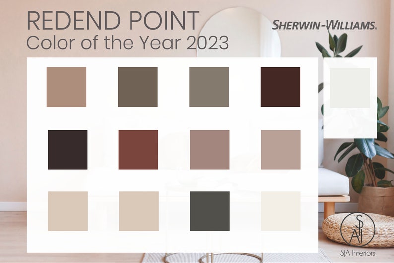 Redend Point Color Palette Sherwin Williams E-design - Etsy