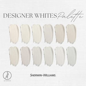 Interieurontwerper Favorite Whites | Sherwin Williams | Verfkleurenpalet | Kleur verf binnen | e-ontwerp