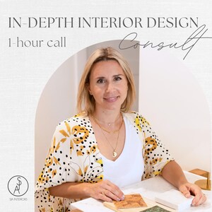 1 Hour Zoom Call with an Interior Designer | Full Design Consultation | Bespoke Interior Design | e-design