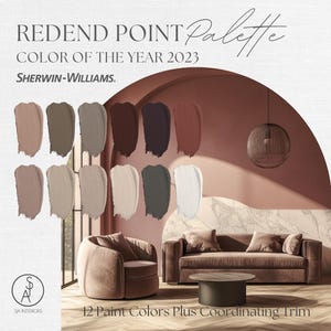 Redend Point Color Palette | Sherwin Williams | e-design | Professional Paint Color Scheme | Interior Design