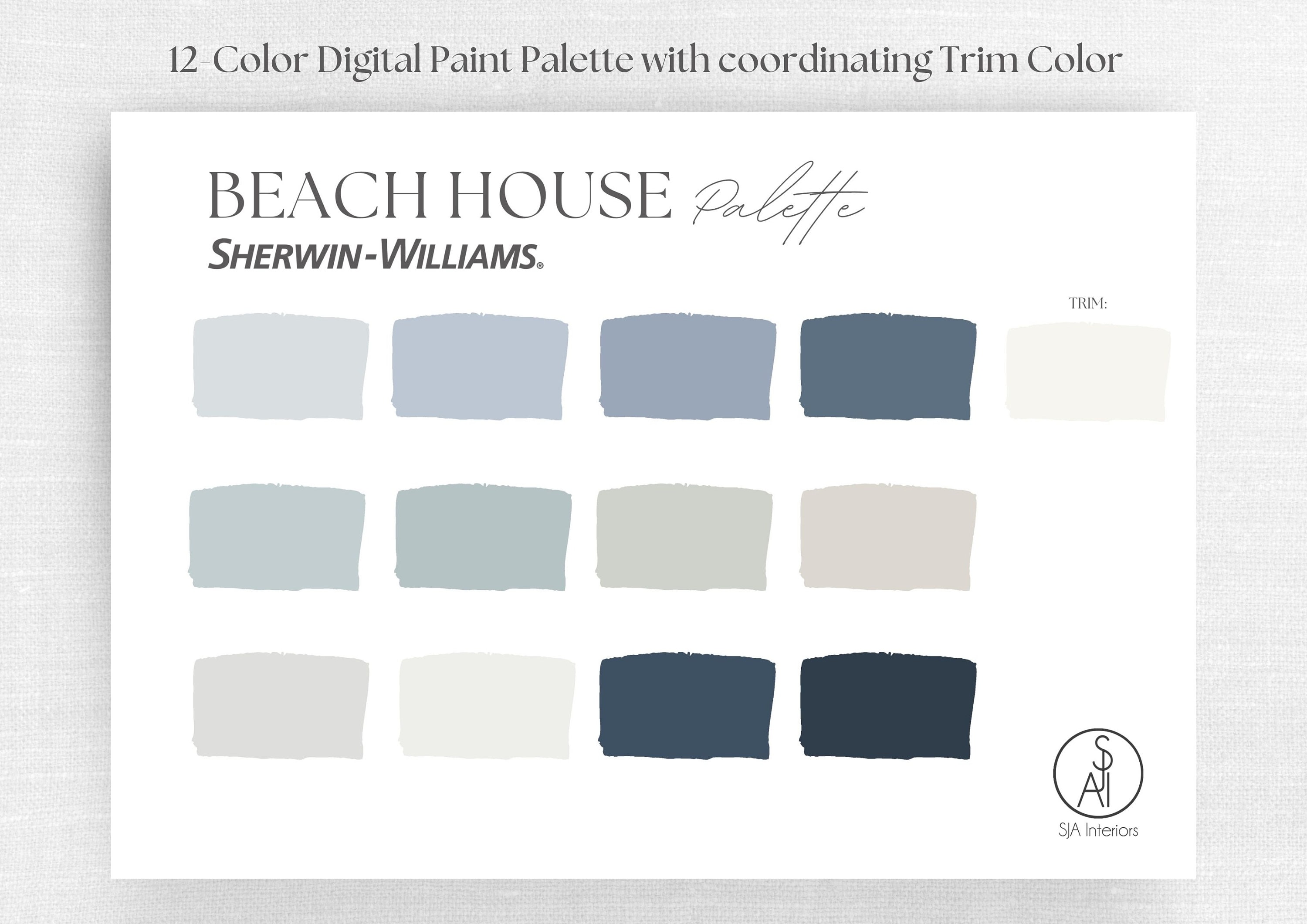 Beach House Paint Palette | Sherwin Williams | Interior Paint Colors ...