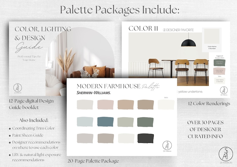 Modern Farmhouse Paint Color Palette Benjamin Moore Professional Color