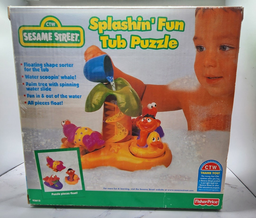 Vintage Sesame Street Splashin' Fun Tub Puzzle Etsy
