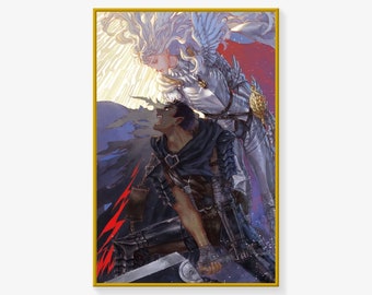 Berserk Poster, Berserk Poster Print, Japan Anime Poster, Canvas Art Poster Wall Art Picture Print Modern Family bedroom Decor Posters