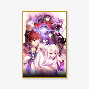 Fate Stay Night Poster, Japan Anime Poster, Plakatdruck, Leinwand Kunst Poster Wandkunst Bild Bild Drucken Moderne Familie Schlafzimmer Dekor Poster