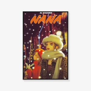 Poster di Nana, poster di anime giapponesi, stampa di poster di Nana, poster di arte su tela, stampa artistica da parete, poster di arredamento per la camera da letto della famiglia moderna