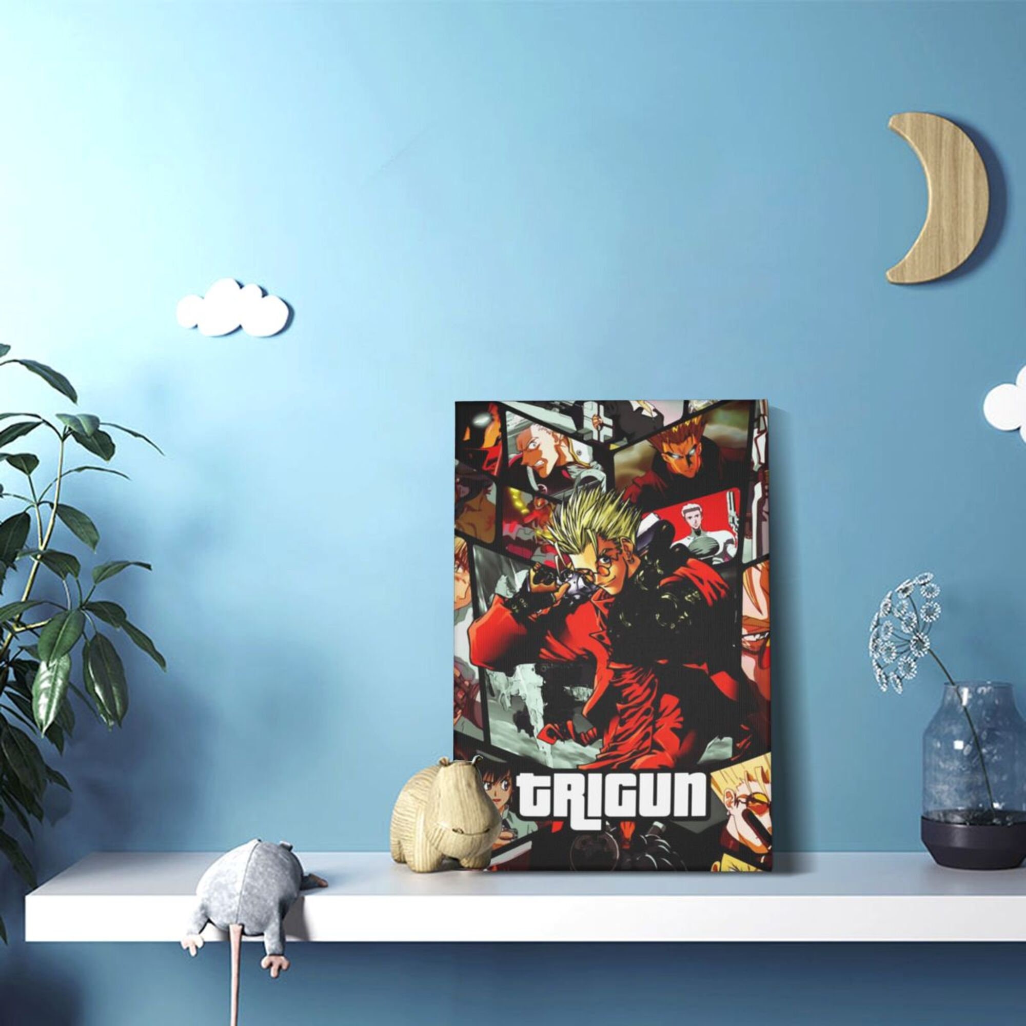 Trigun Poster, Japan Anime Poster, Trigun Poster Print, Canvas Art