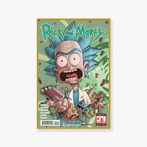 Poster Rick and Morty, poster anime, stampa poster, poster su tela, stampa artistica da parete, poster per arredamento camera da letto per famiglie moderne