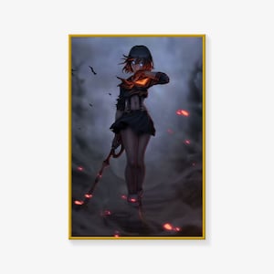 Póster de Kill la Kill, póster de anime japonés, impresión de póster, póster de arte en lienzo, impresión de imagen de arte de pared, carteles de decoración de dormitorio familiar moderno