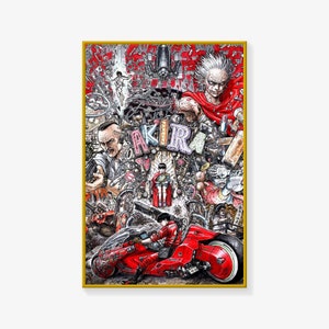 Póster de Akira, impresión de póster de Akira, póster de anime japonés, póster de arte en lienzo, impresión de imagen artística para pared, pósteres de decoración moderna para dormitorio familiar