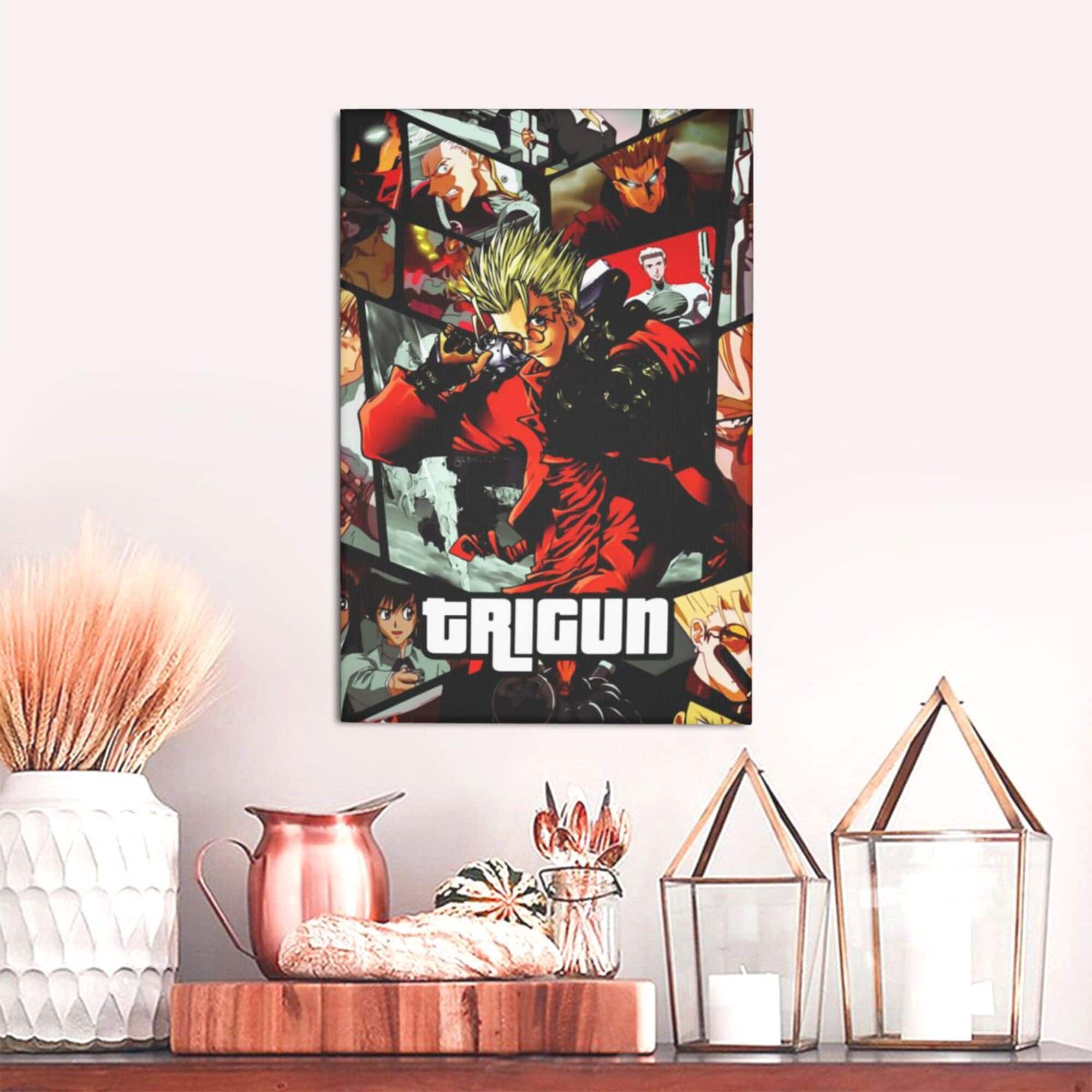 Trigun Poster, Japan Anime Poster, Trigun Poster Print, Canvas Art