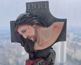 The Crucifixion of Jesus Statue, Small Crucifixion Statue, Mini Cross