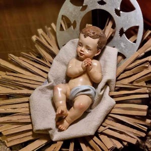 Small Baby Jesus Statue, Beautiful Christmas Decoration, Catholic Gift
