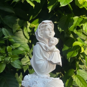 Matka Boska Trzymająca Dzieciątko Jezus, Mała Madonna z Dzieciątkiem, Dekoracja Domu, Piękny Prezent