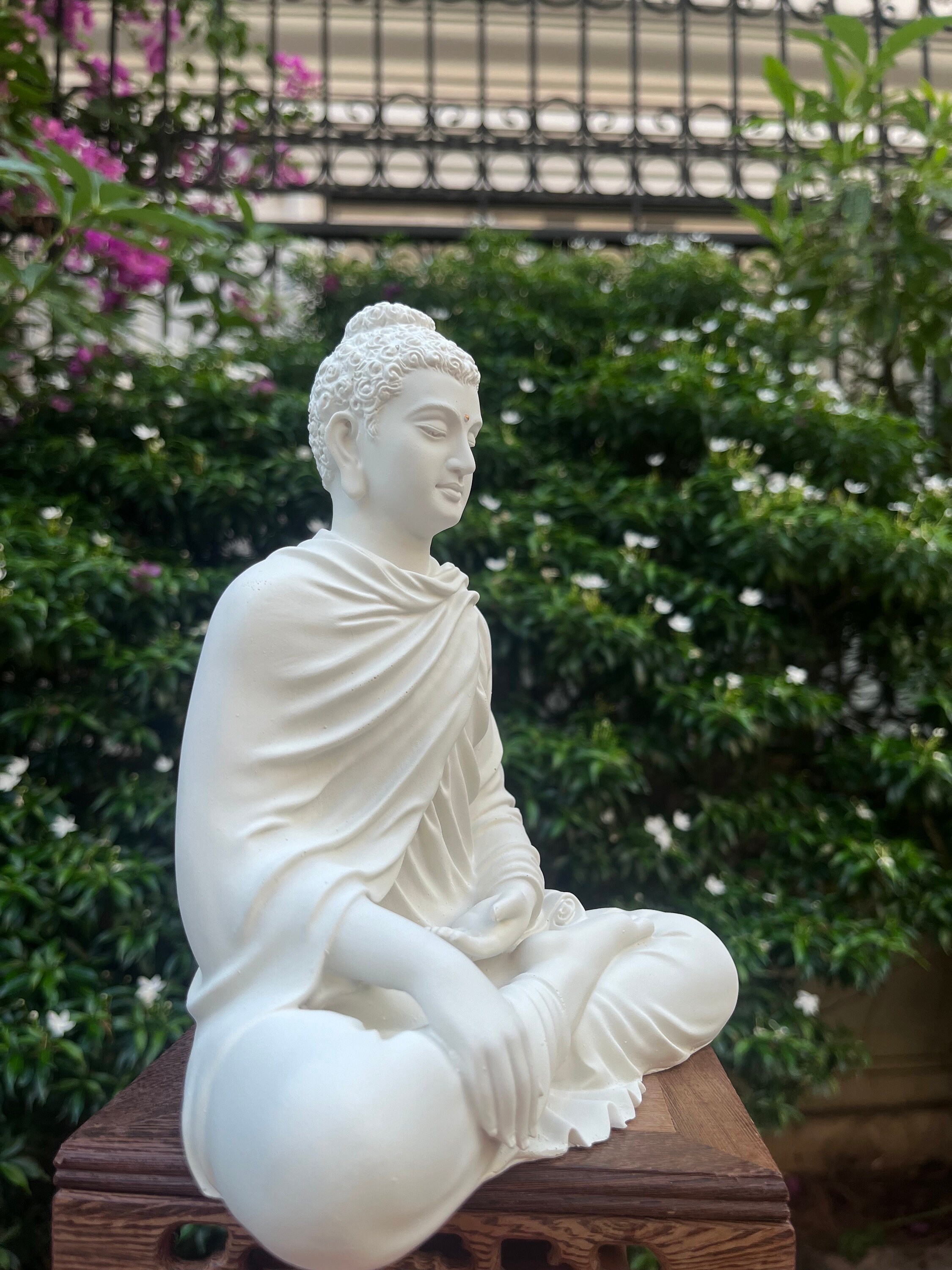 Gray Shakyamuni Buddha in Bhumisparsha Mudra, Gautama Buddha