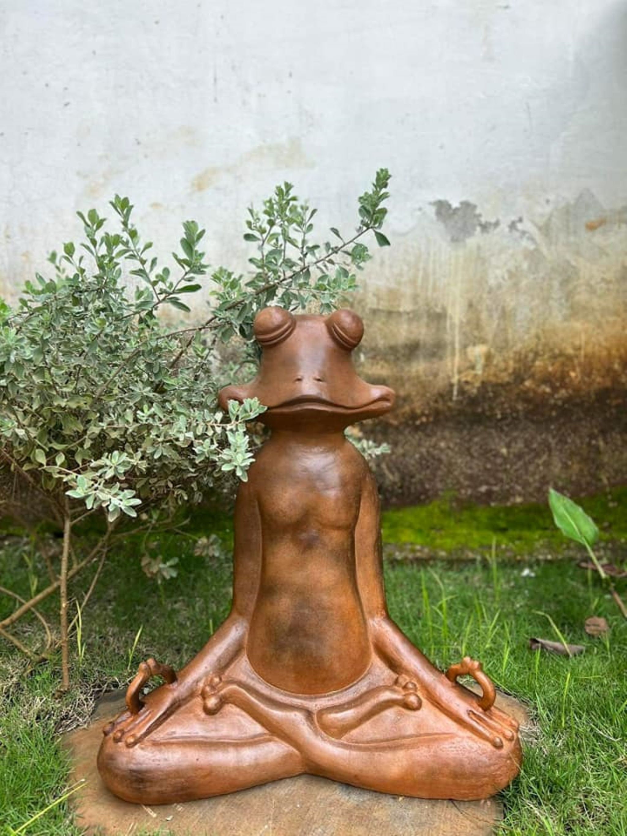 Buddha-oriented Frog Statue, Meditating Frog Statue, Decorative Frog ...