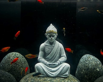 Wukong Meditating, Wukong Statues, Aquarium Decorations