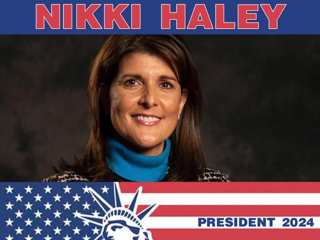 Nikki Haley 2024 Presidential Election Campaign Yard Sign 24x18 Perfect
