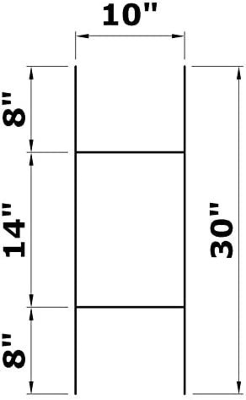 Yard Signs Wire Hstakes Heavyduty Yard Stake Bundle 30x10, 24x6, 18 9