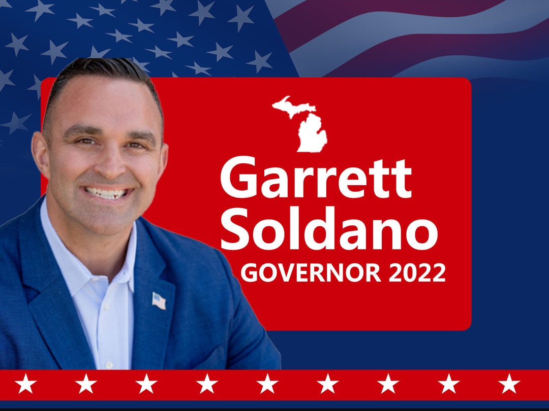 Garrett Soldano for Michigan Governor 2022 Yard Sign Etsy