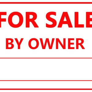 Personalized For Sale Real Estate Sign  - Custom For Sale By Owner - Poly Bag 24&quot; x 18&quot; Sign - Poly Bag 26&quot; x 16&quot; Sign