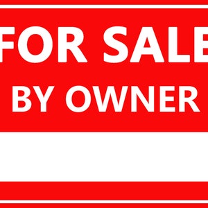 Personalized For Sale Real Estate Sign  - Custom For Sale By Owner - Poly Bag 24&quot; x 18&quot; Sign - Poly Bag 26&quot; x 16&quot; Sign