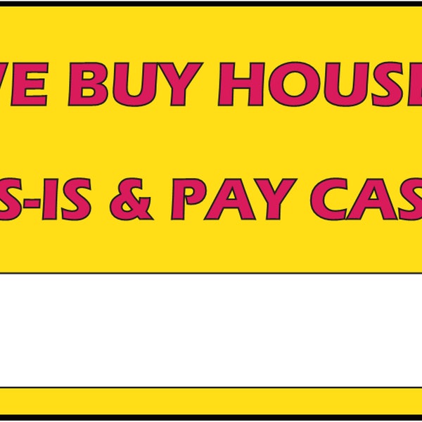 We Buy Houses Signs - Etsy