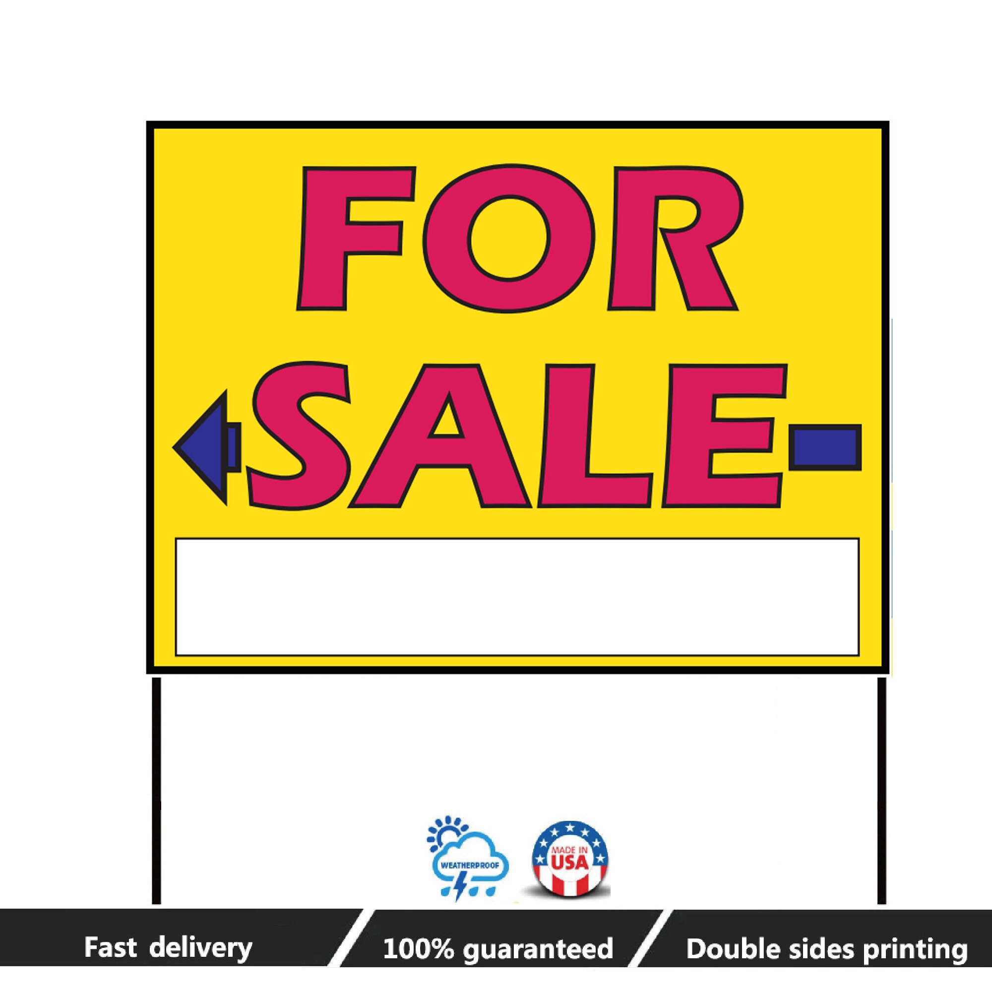 For Sale Signs Garage for Sale Signs house for Sale Signs Doublesided