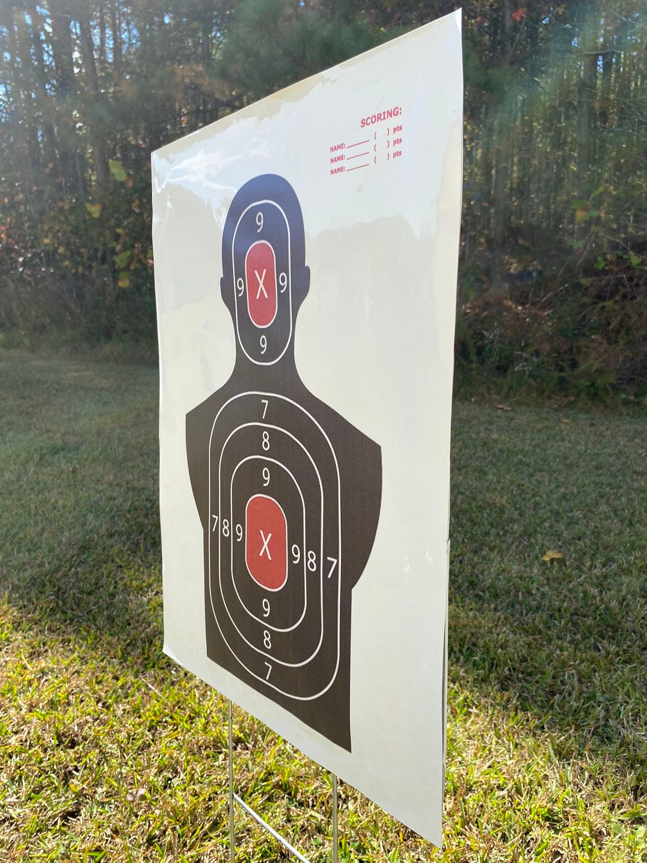 Realistic Gun Ranges Target 10 Bulks Shooting Target - Gun Range Target Practice Poster- Hunting ...