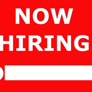 Now Hiring Yard Sign - For Hiring Yard Sign - Poly Bag Yard Sign For Business