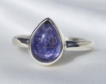 Purple Tanzanite 925 Sterling Silver Ring Gemstone Ring December Birthstone Rose Gold & Yellow Gold Plated Ring Valentines Day Gift Jewelry