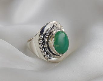 Arizona Turquoise 925 Sterling Silver Handmade Boho Stacking