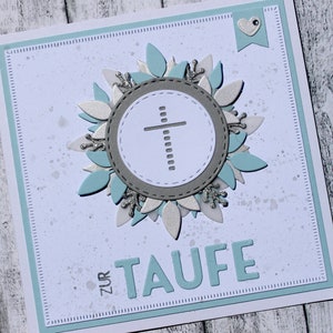 Grußkarte zur Taufe Taufkarte Junge Glückwunschkarte Taufe
