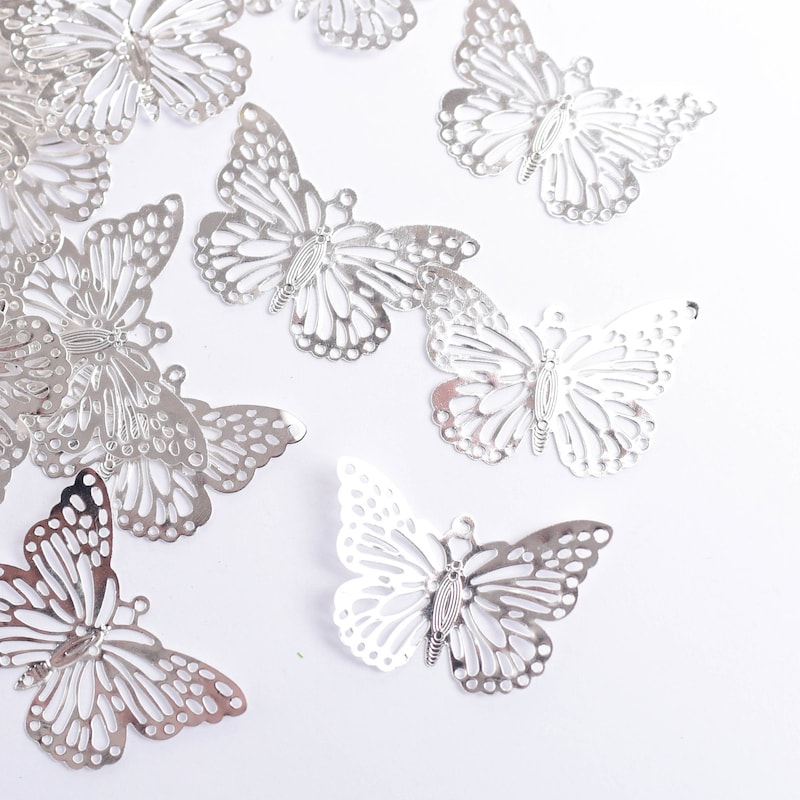 Filigree Butterfly Findings Etsy
