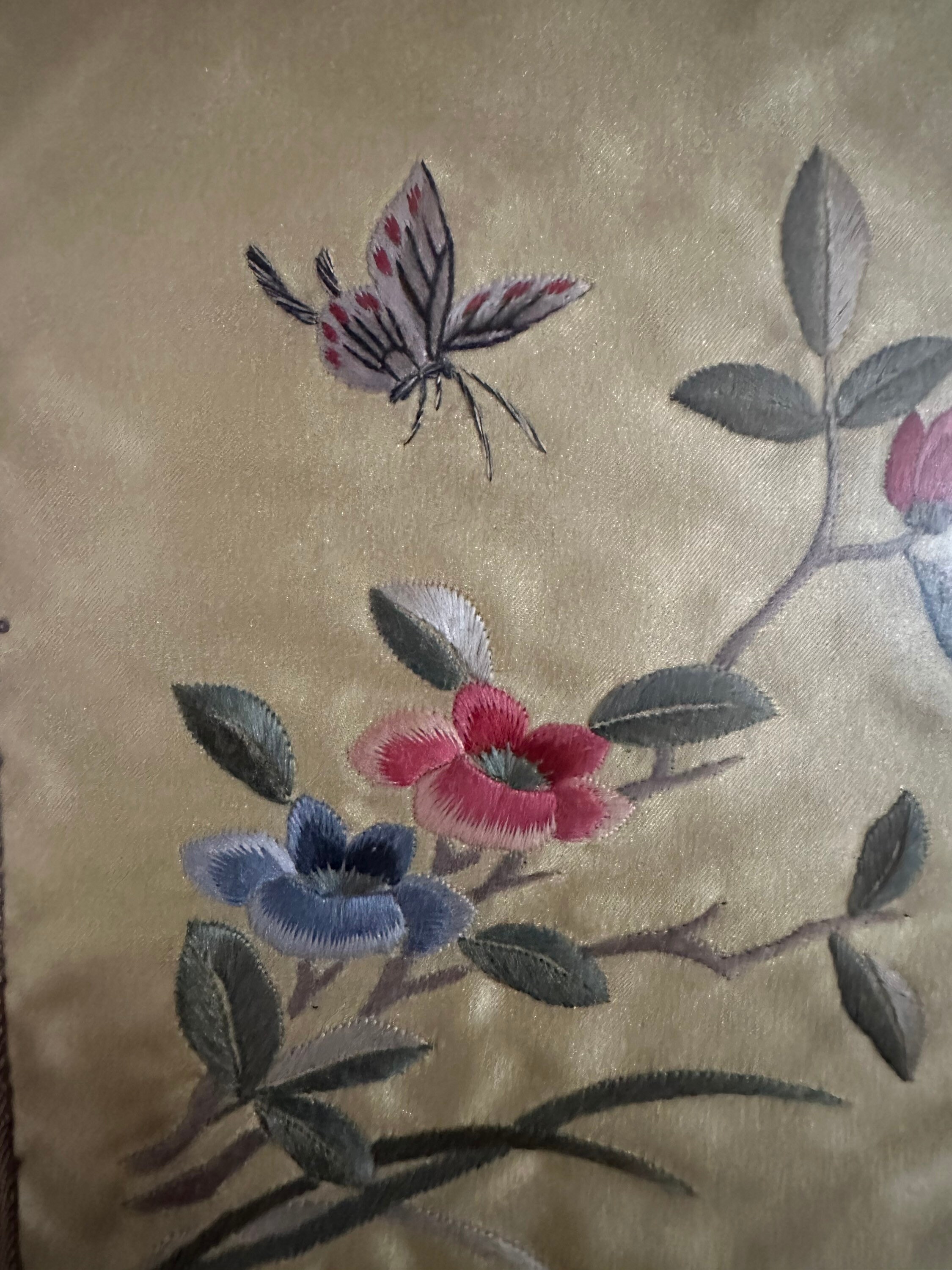 額入り中国シルク刺繍 - Etsy 日本