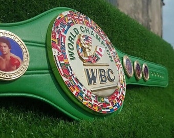 Logotipo 3D del cinturón de título de réplica del campeonato de boxeo del WBC