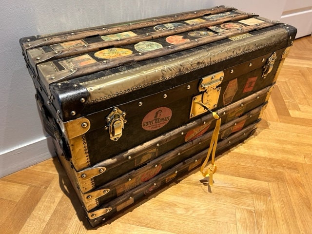 Vintage Louis Vuitton Custom Clear Acrylic LV Monogram Moët Suitcase Trunk  SALE