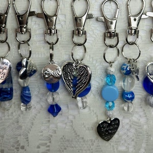 Something Blue bouquet charm/purse charm