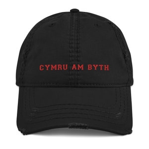 Wales Cymru Am Byth Distressed Hat