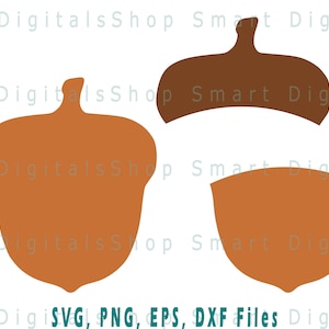 Acorn SVG | Simple Acorn Cut File | | Thanksgiving Autumn Fall Svg ...