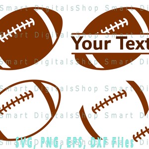 Football  Monogram svg | Football Vector Files | Football svg,  Digital Download for Cricut, Silhouette, Glowforge| svg png dxf eps files