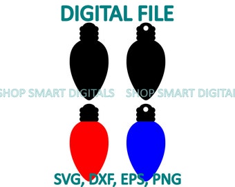 Christmas Lights Svg Bundle | Christmas Cut files| Holiday Clipart | Download for Cricut, Silhouette, Glowforge, Cameo, Commercial licence