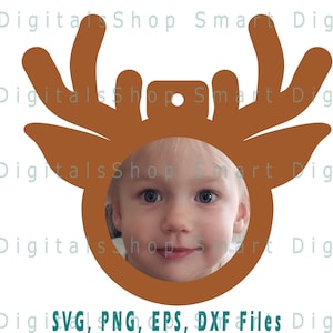 Rentier svg | Weihnachtsgeschenk svg | Rentier Ornament Cut File | Weihnachtsbaum Kugel | Cricut, Scherenschnitt, Glowforge, Cameo, Kommerzielle Lizenz