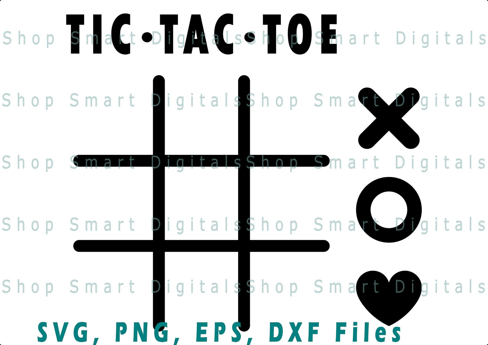TIC TAC TOE Svg-tac Toe Grid Svg Valentine's Cricut Cut - Etsy