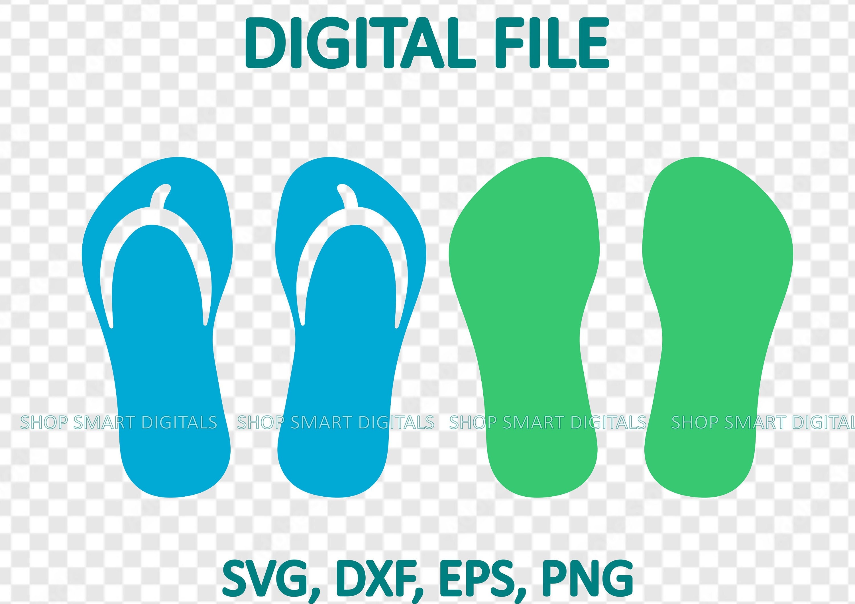 Flip Flops Svg | Flip Flop Svg | Summer Svg | Beach Svg | Digital ...