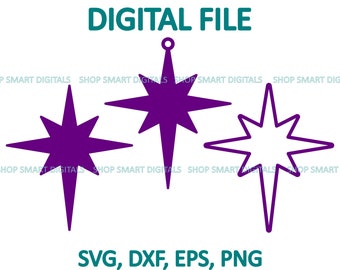 Nativity Star SVG | Christmas svg | North star svg Cut File | Download for Cricut, Silhouette, Glowforge, Cameo, Commercial licence