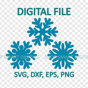 Snowflake SVG | Arquivo de corte de floco de neve simples | Download para Cricut, Silhouette, Glowforge, Cameo, licença comercial